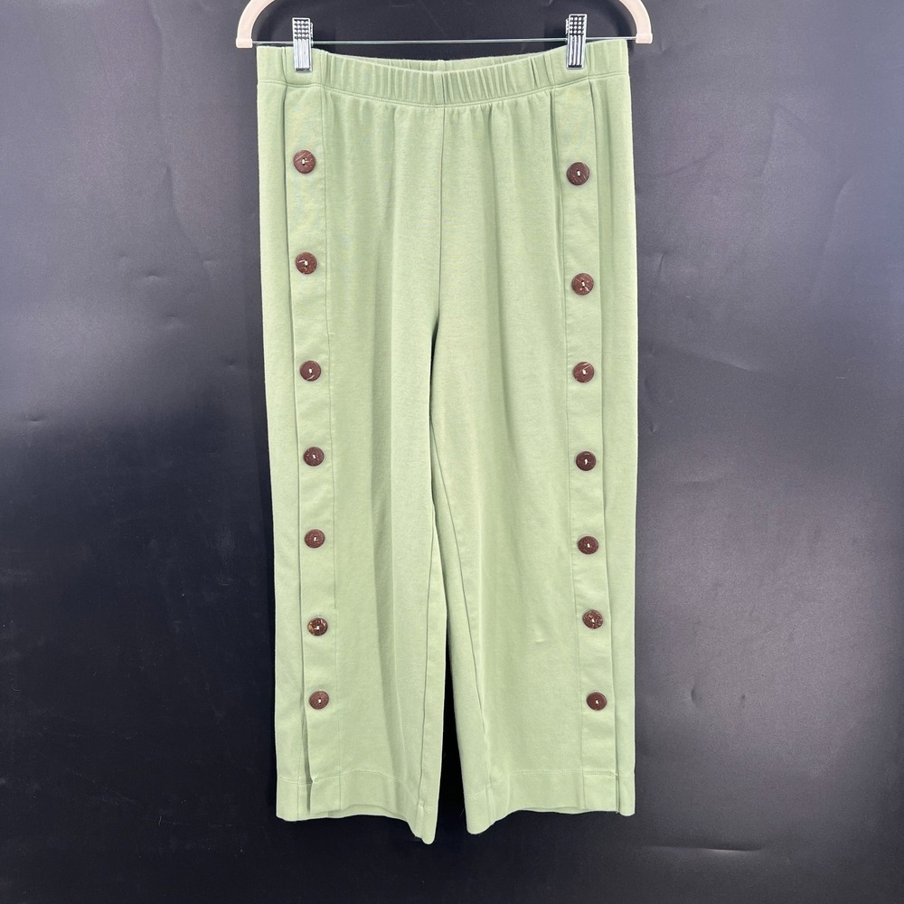 Appleseeds wide‎ leg boho retro comfy pants casual chic fairycore comfy green S